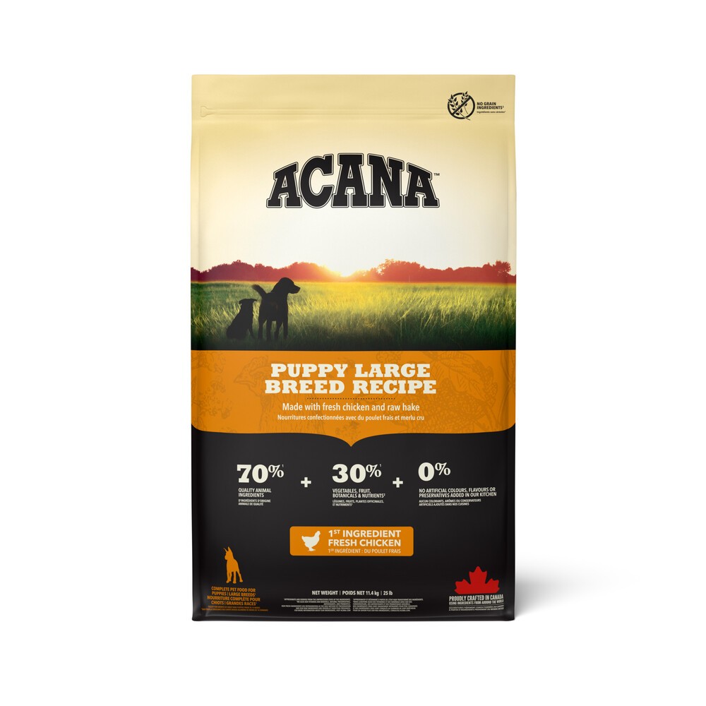 Acana Acana Heritage Grain Free Chicken Liver Puppy pet food packaging